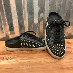 Shu shop leather studded slides